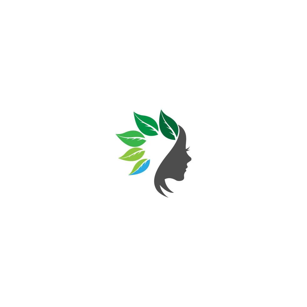 logotipo de icono de piel de belleza vector