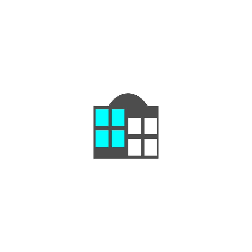 House windows logo icon vector