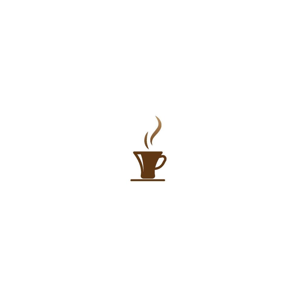 café taza logo diseño vector cafe icono