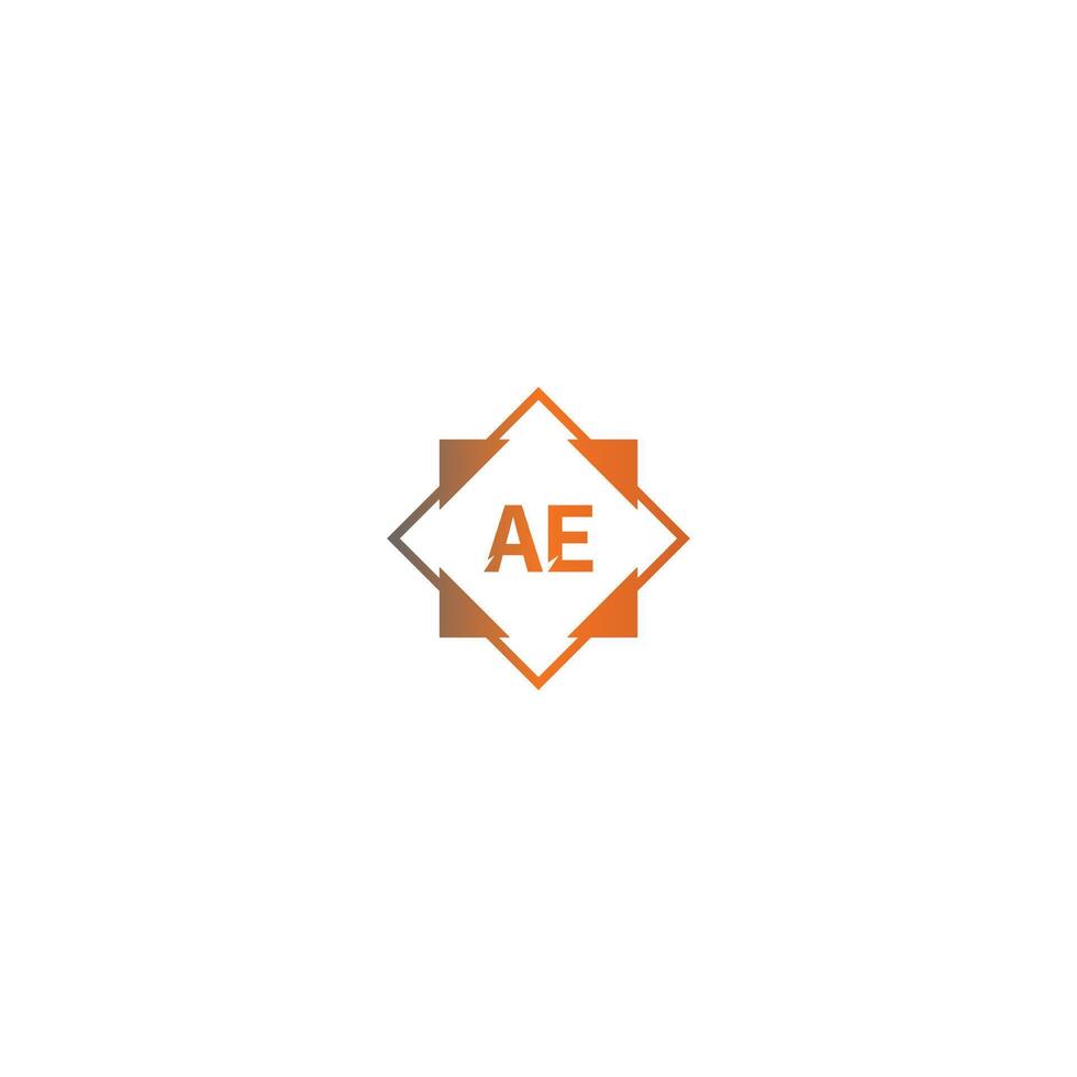 Square AE  logo letters design vector