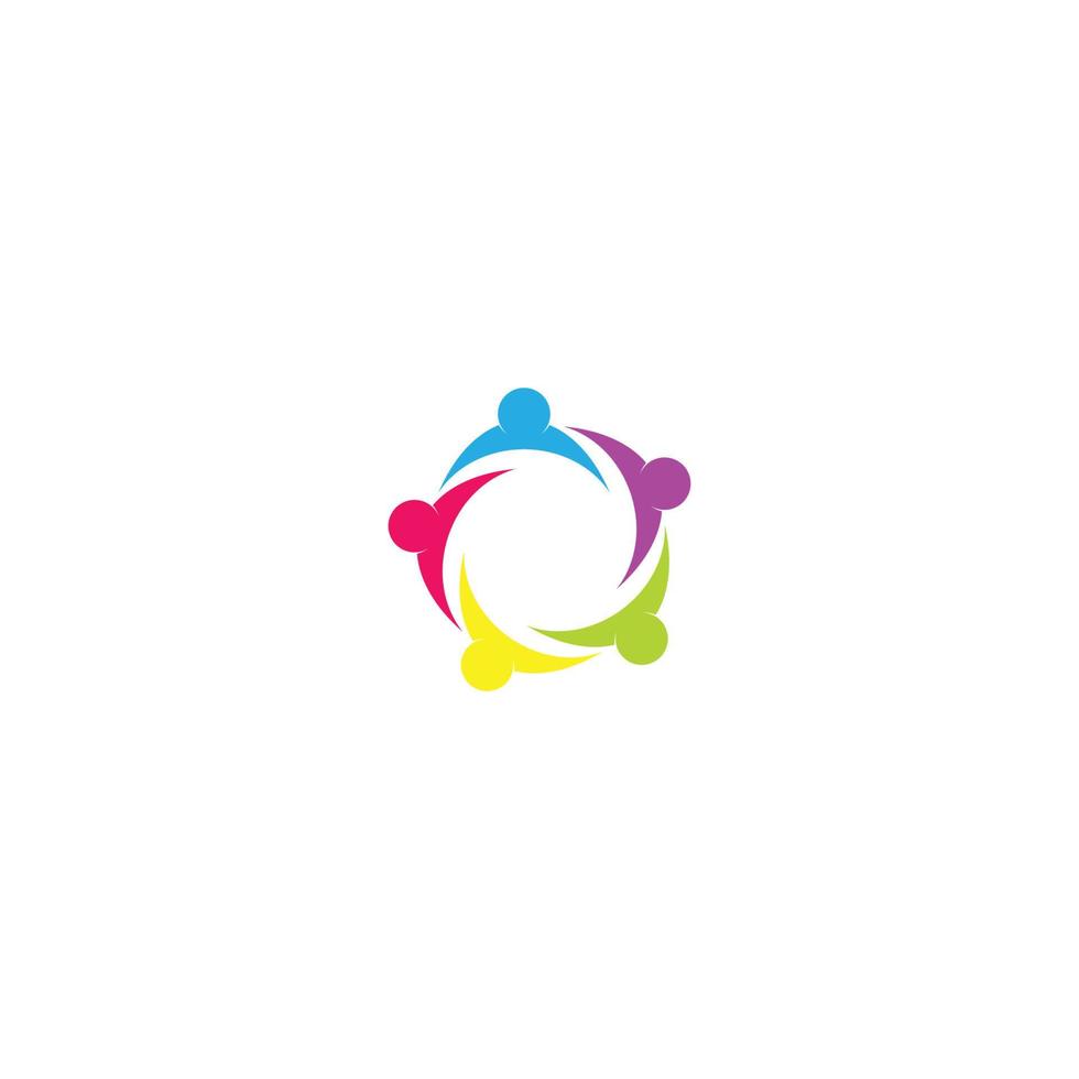 Community, network and social logo vector