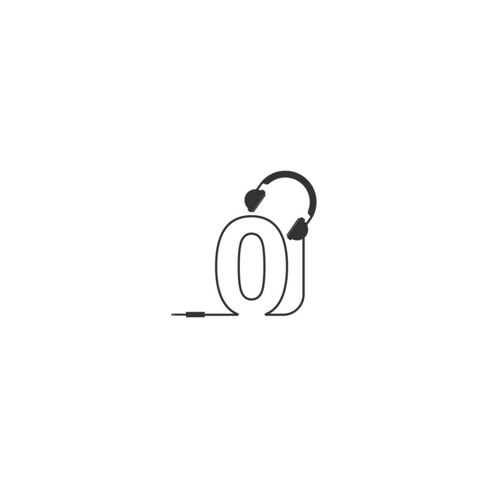 Letter O and podcast logo vector