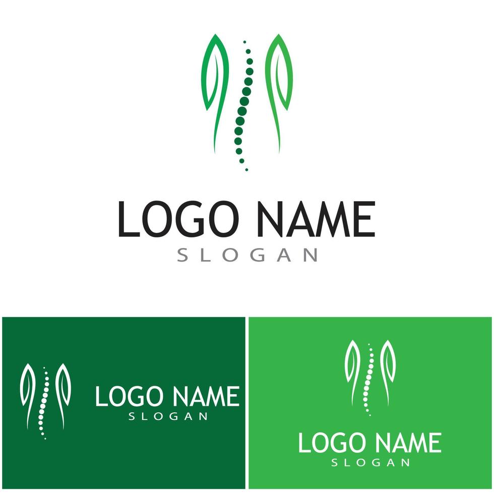 Bonecare logo plantilla vector símbolo naturaleza