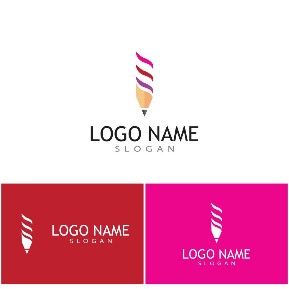 Pencil Logo Template vector symbol design