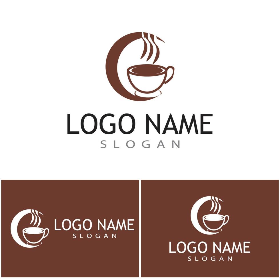 Coffee cup Logo Template vector icon design