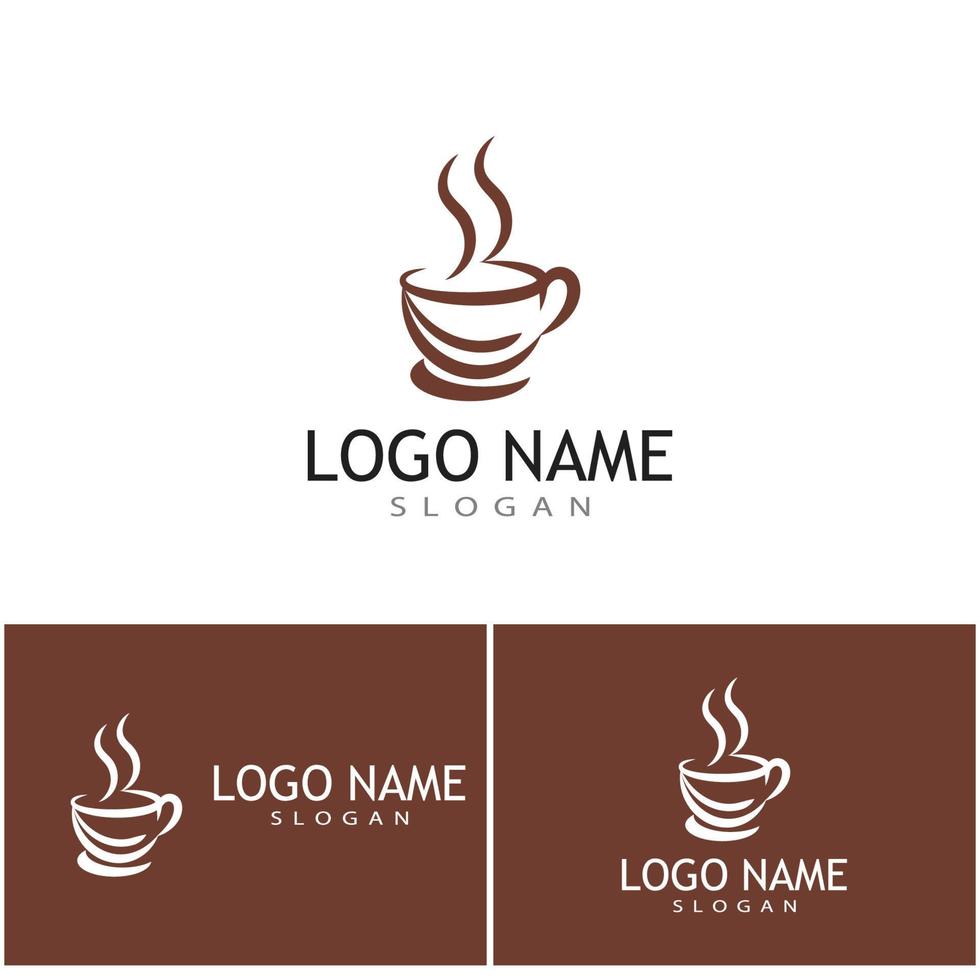 Coffee cup Logo Template vector icon design