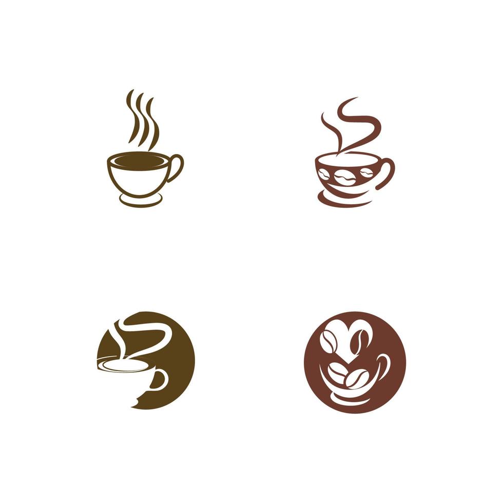 Coffee cup Logo Template vector icon design