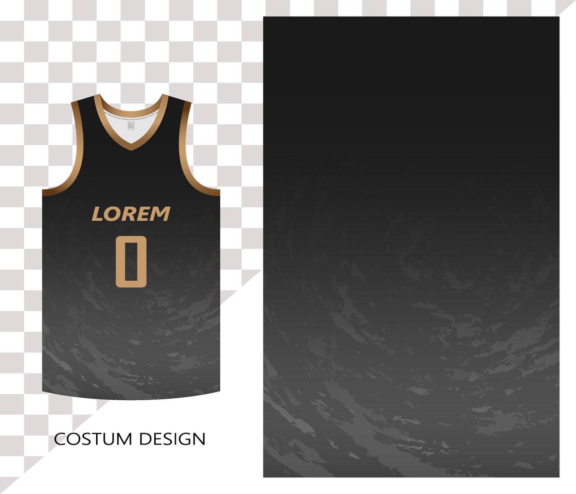 basketball jersey pattern design template. black abstract background for fabric pattern. basketball, running, football and training jerseys. vector illustration