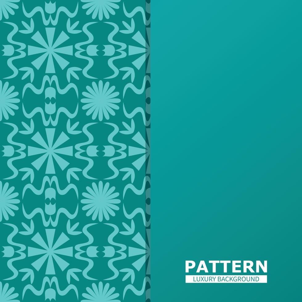 Vector illustration of decorative floral pattern ornament