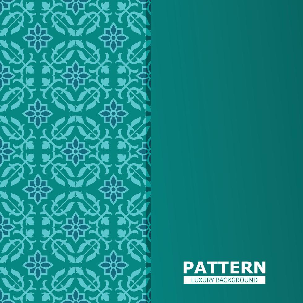 Vector illustration of decorative floral pattern ornament