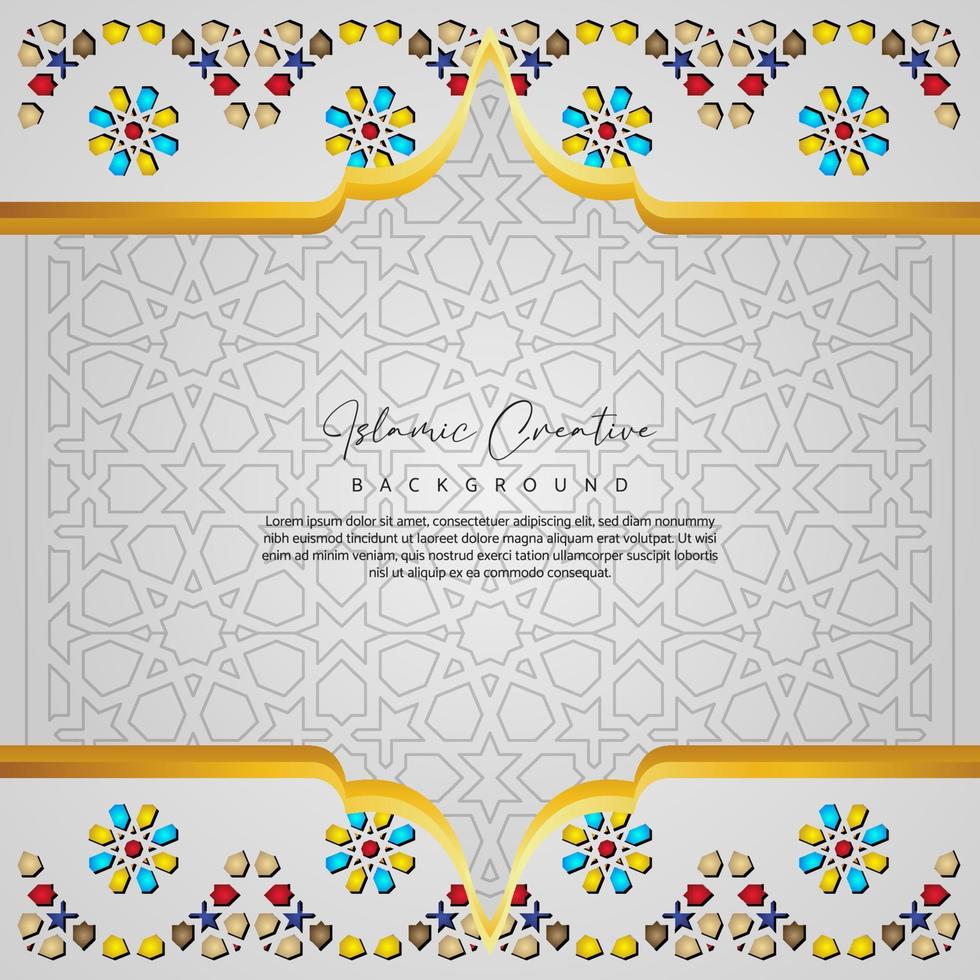 Elegant mosque gate design. Islamic creative background vector