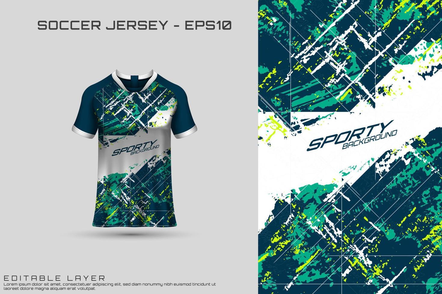 Sports jersey and t-shirt template sports jersey design for football, racing, gaming jersey. vector