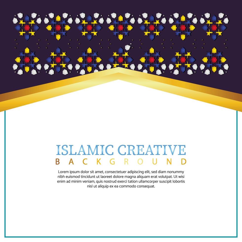 Elegant mosque gate design. Islamic creative background with Islamic mosaic and mosque vector