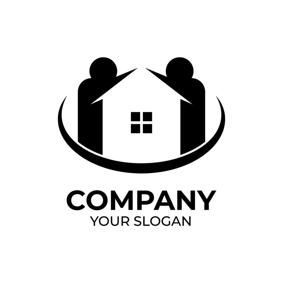Real estate logo design vector
