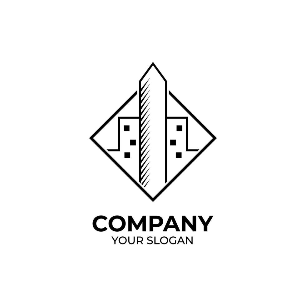 Real estate logo design vector