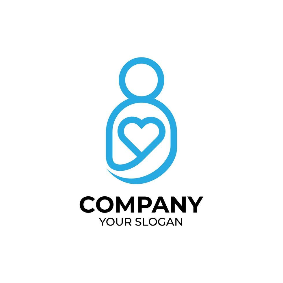 People care logo design vector