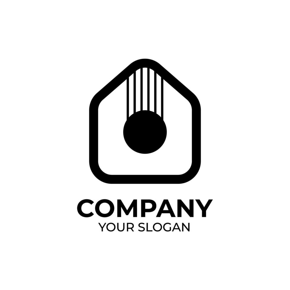 Music store logo design vector
