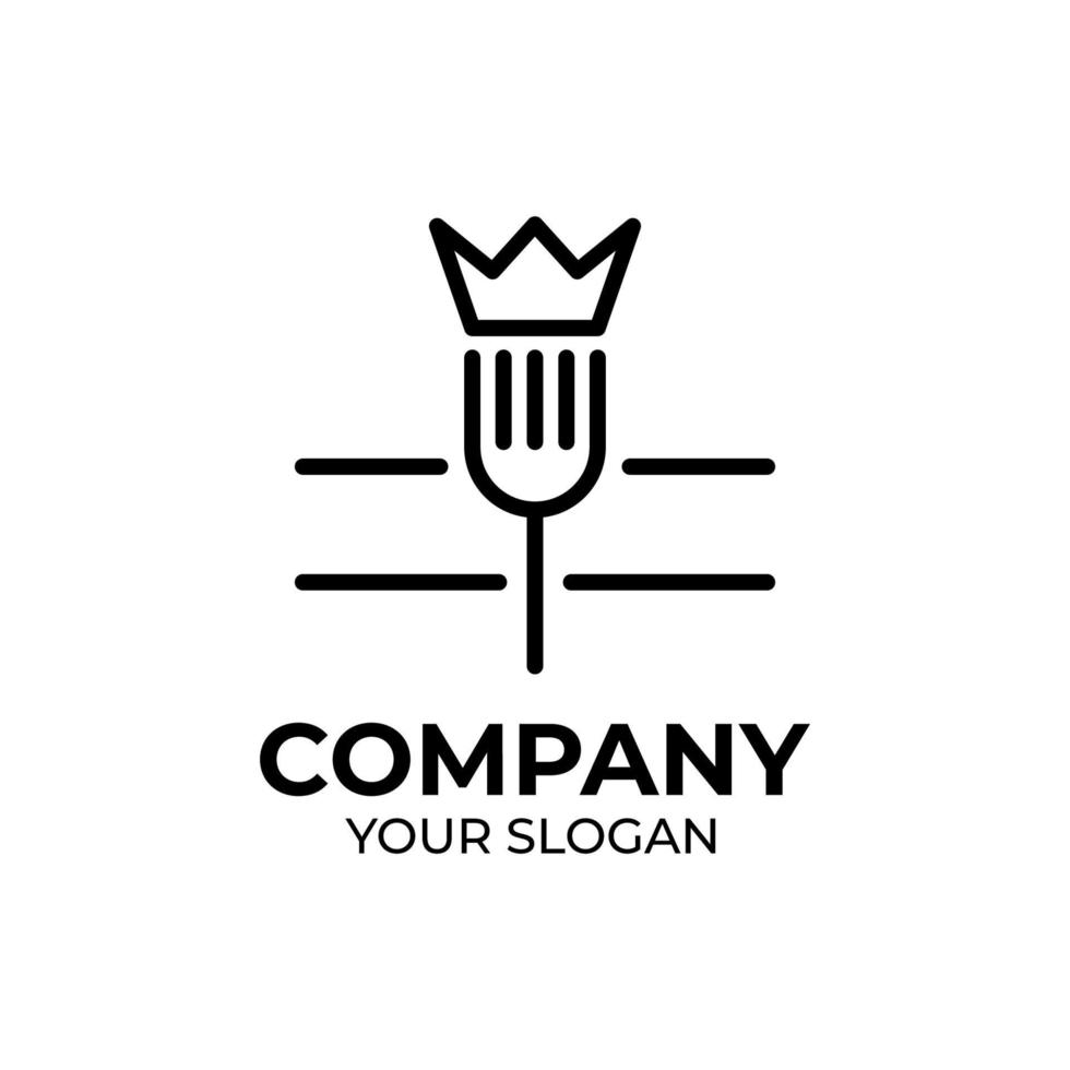 King food logo design vector