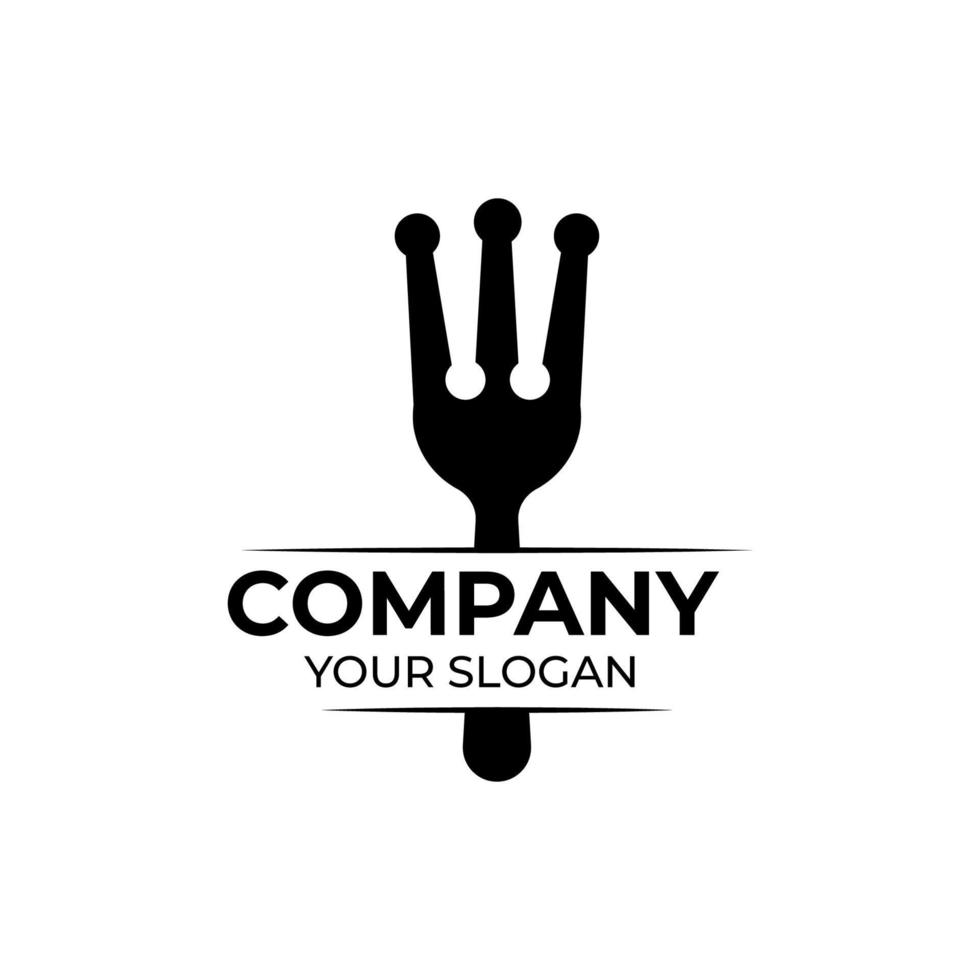 King food logo design vector