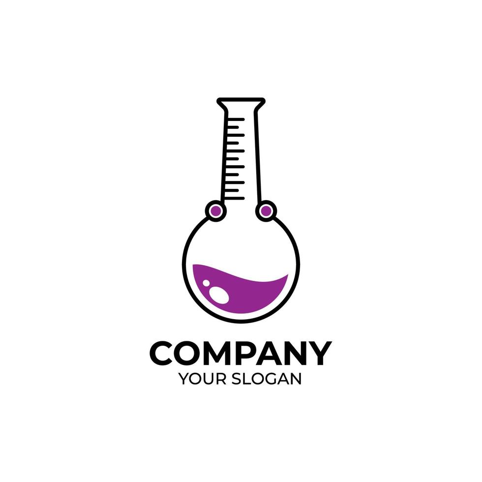 Laboratory logo design vector
