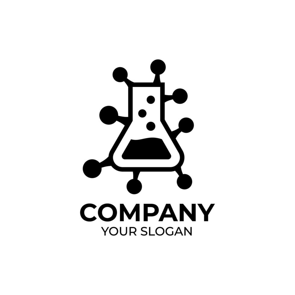 Laboratory logo design vector