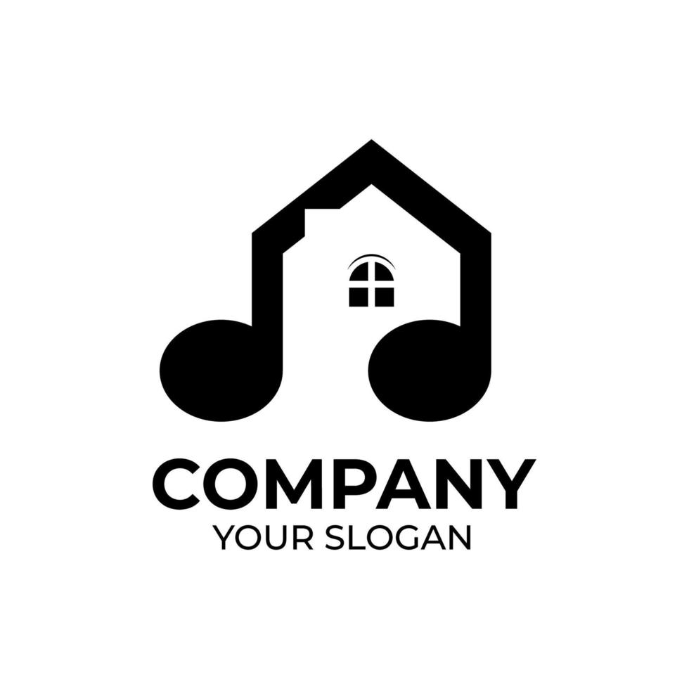 Music store logo design vector