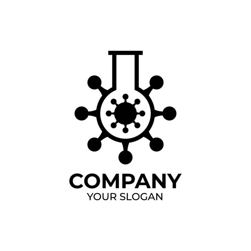 Laboratory logo design vector