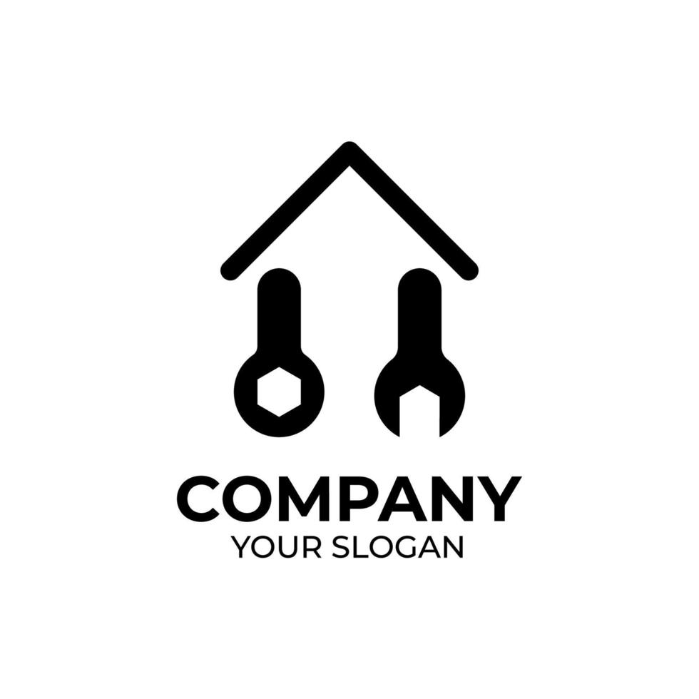 Home repair logo design vector