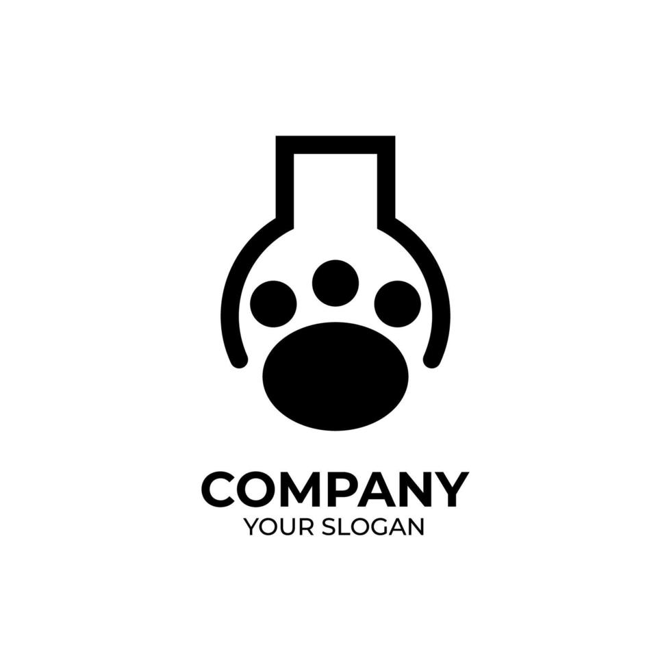 Lab animal logo design vector