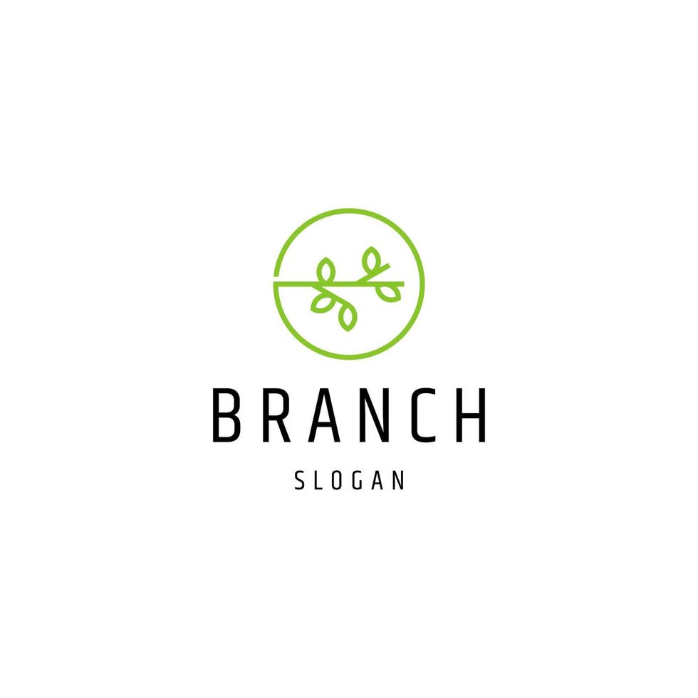 Branch logo icon design template vector