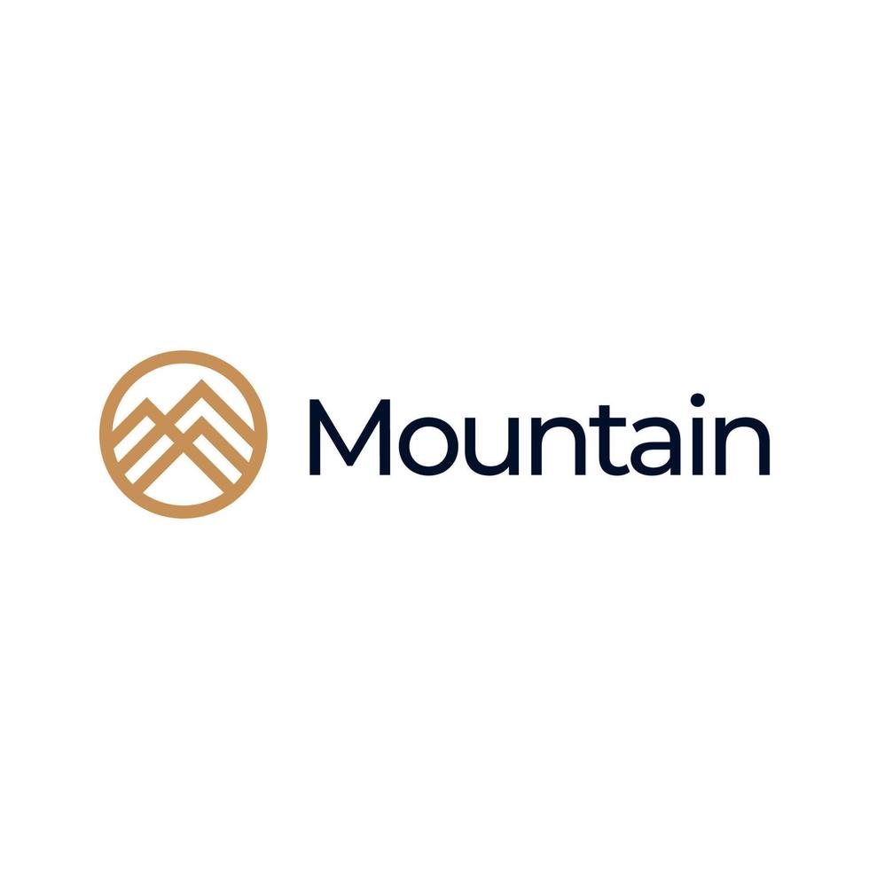 Mountain logo icon design template vector