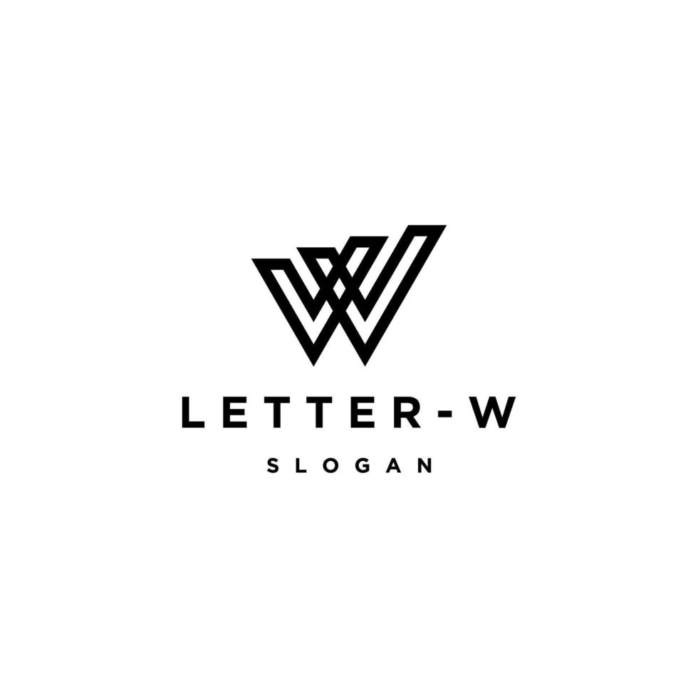 Letter W logo icon design template vector