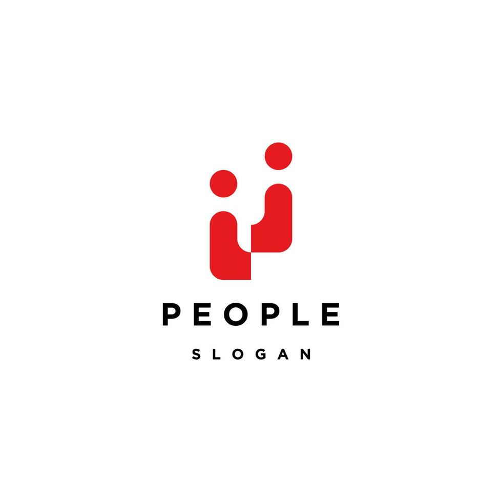 People logo icon design template vector