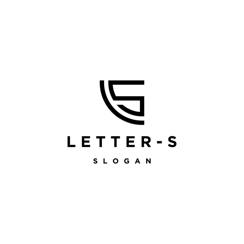 plantilla de diseño de icono de logotipo de letra s vector