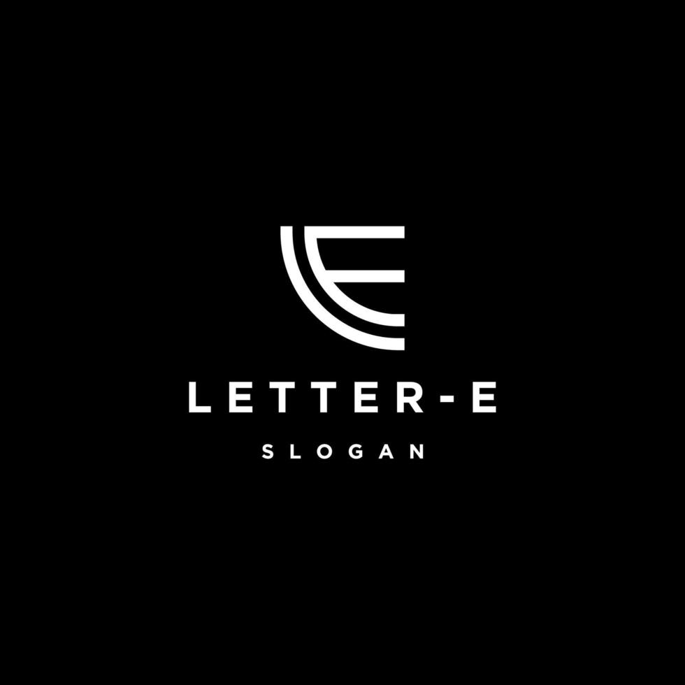 Plantilla de diseño de icono de logotipo letra e vector