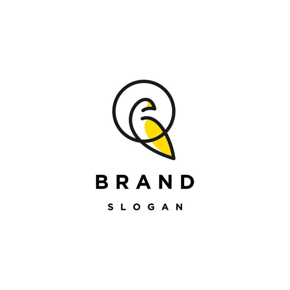 Bird logo icon design template vector