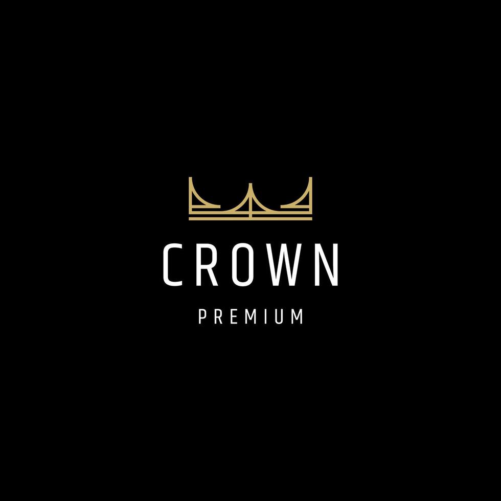 Crown logo icon design template vector