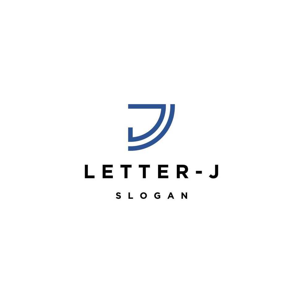 Letter J logo icon design template vector