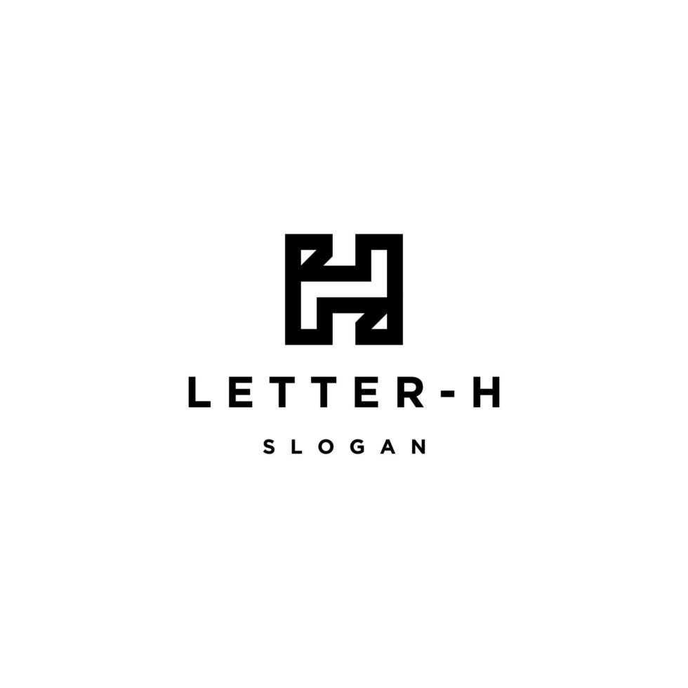 Letter H logo icon design template vector