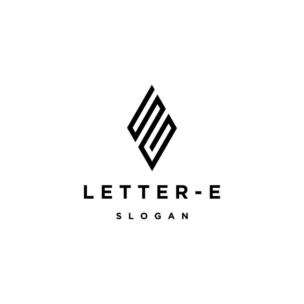 Plantilla de diseño de icono de logotipo letra e vector