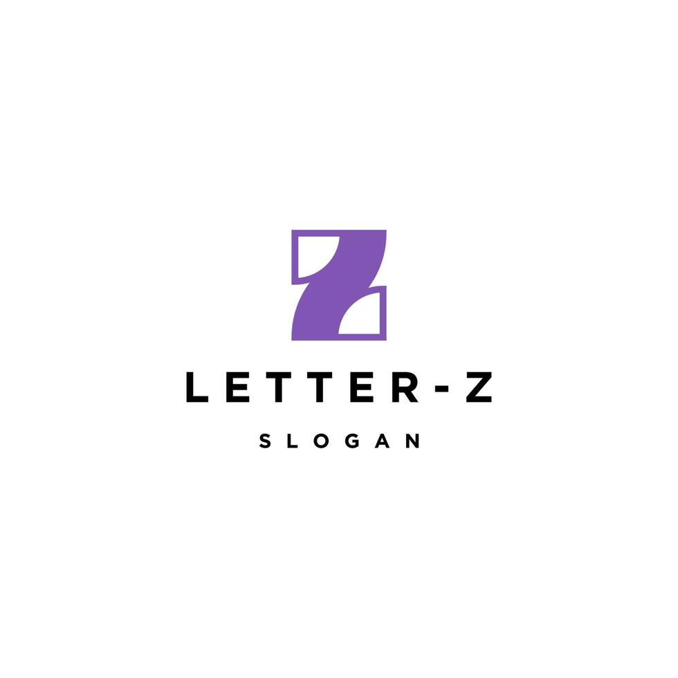 plantilla de diseño de icono de logotipo de letra z vector