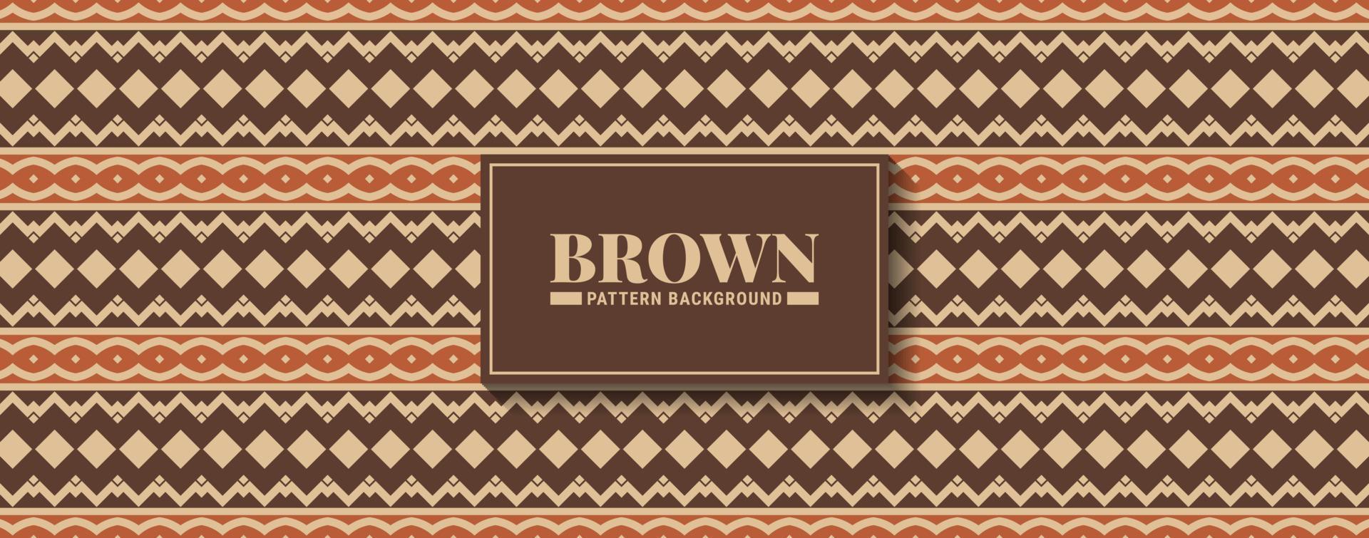 Brown abstract geometric pattern design vector