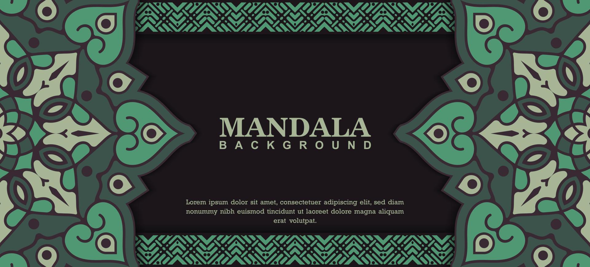 elegante fondo de mandala ornamental con estilo de patrón este islámico árabe premium vector