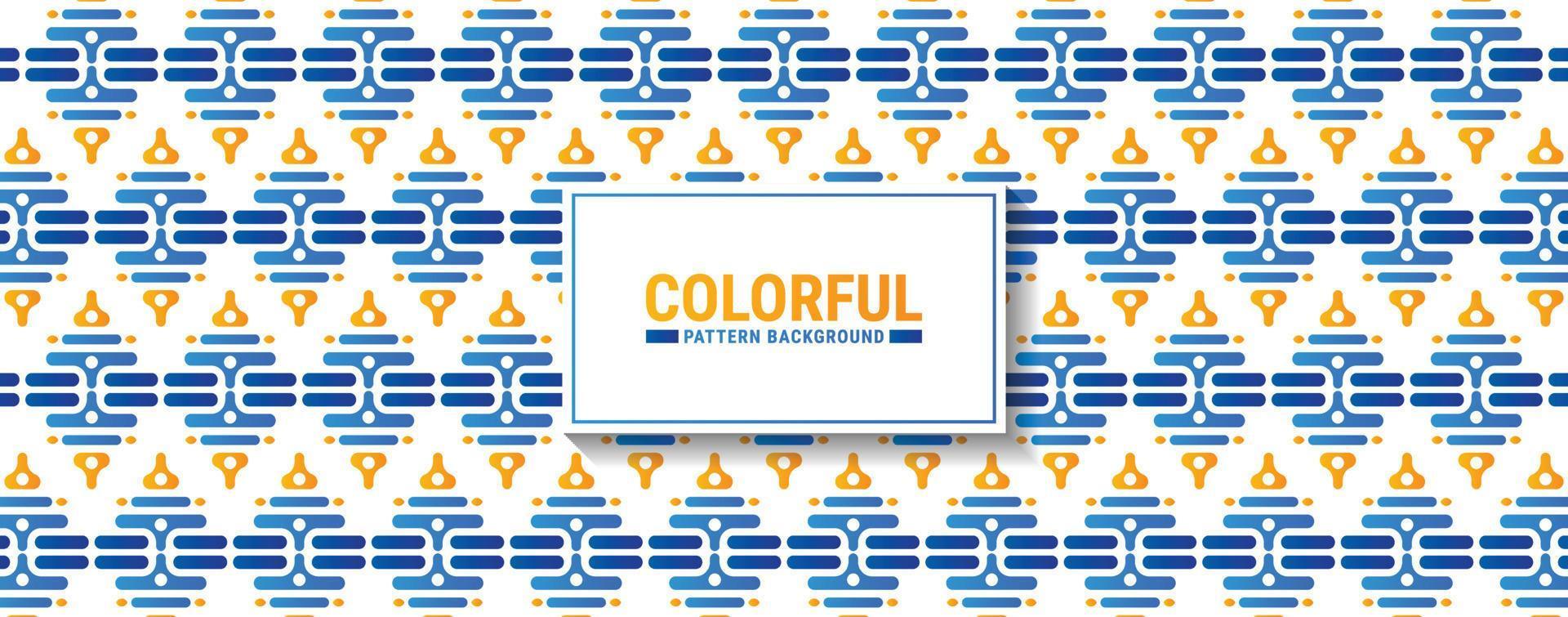 Colorful abstract geometric pattern design vector