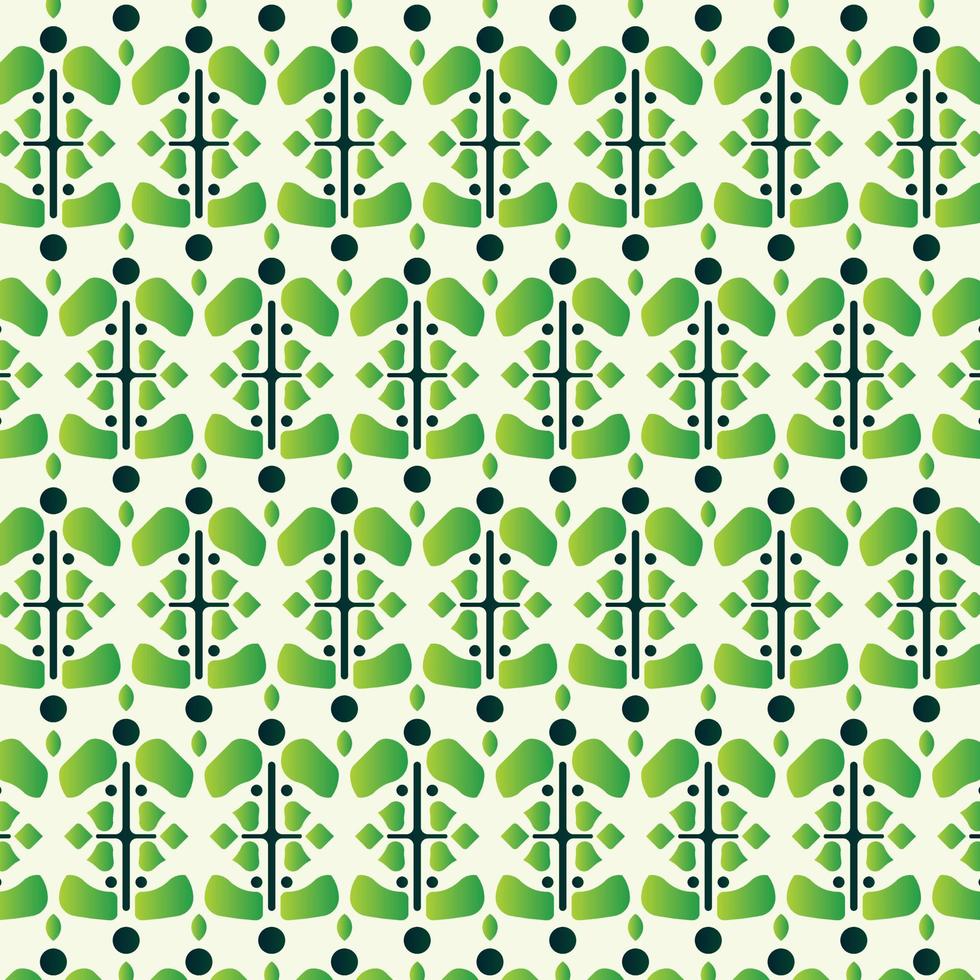 Green abstract geometric pattern design vector