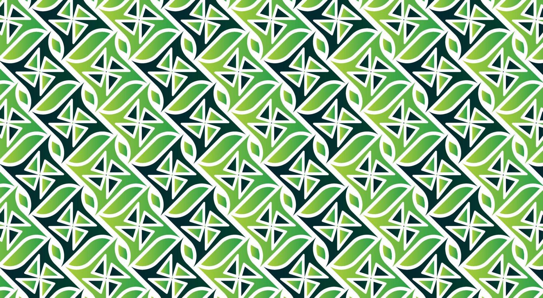 Green abstract geometric pattern design vector