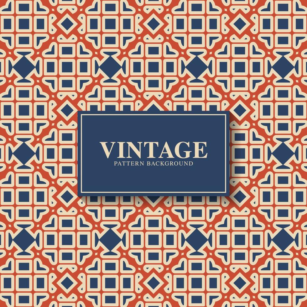 vintage abstract line pattern design vector