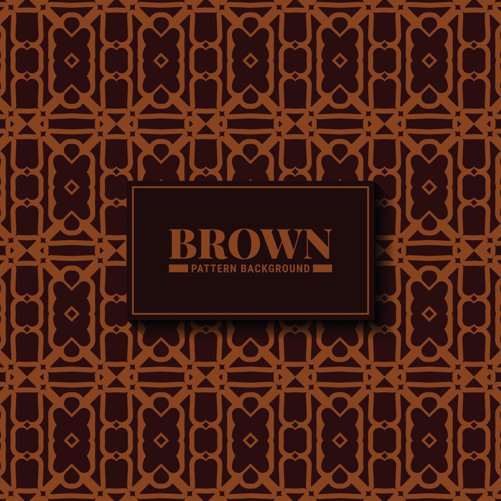 Brown abstract geometric pattern design vector