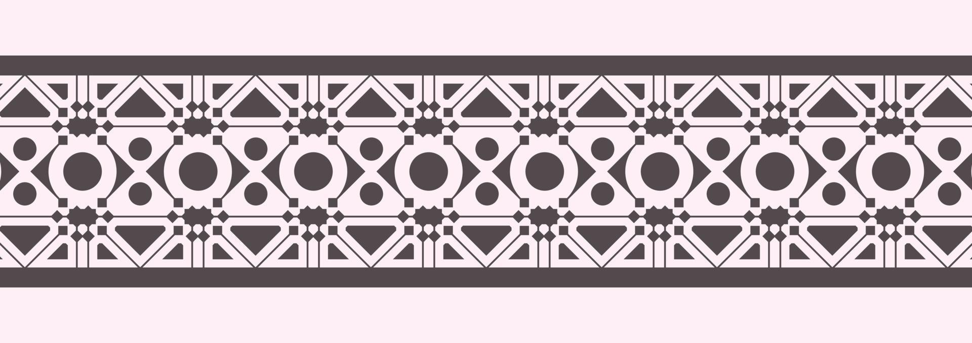 vintage abstract line pattern design vector