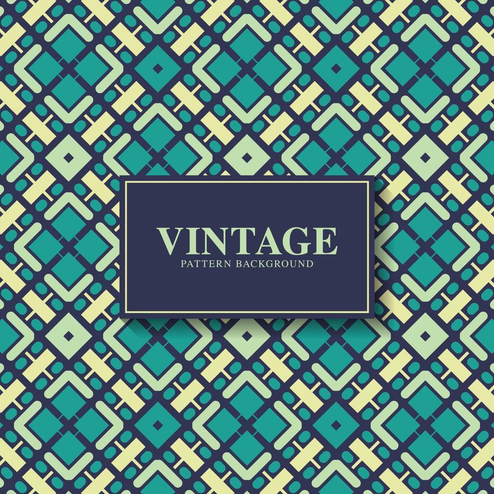 vintage abstract line pattern design vector